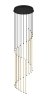 Lampa wisząca wielopunktowa tuby LED nowoczesna designerska uniwersalna dekoracyjna ściemnialna BAXTER 330632032 Trio